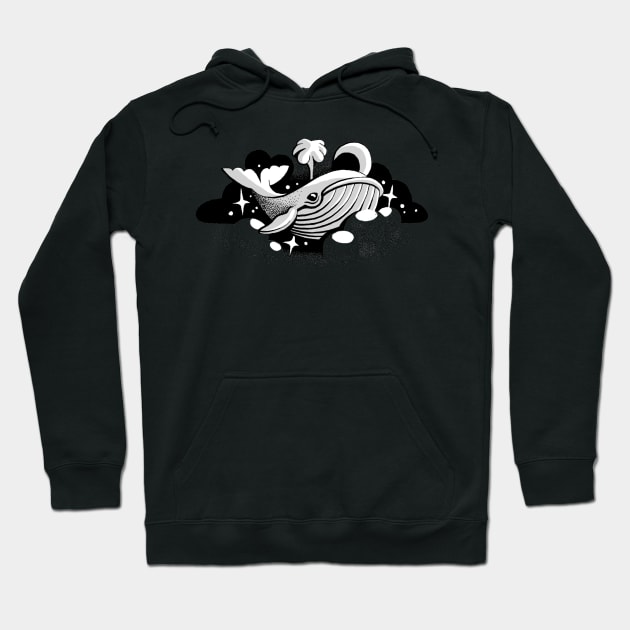 Floating Whale Hoodie by emilpytlik